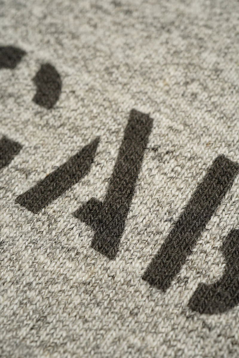 Nigel Cabourn - 50s CREW NECK LETTERED - GREY