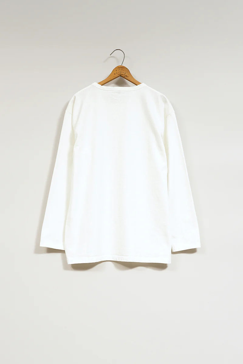 Nigel Cabourn - 7.8oz 40s USMC LONG SLEEVE - OFF WHITE