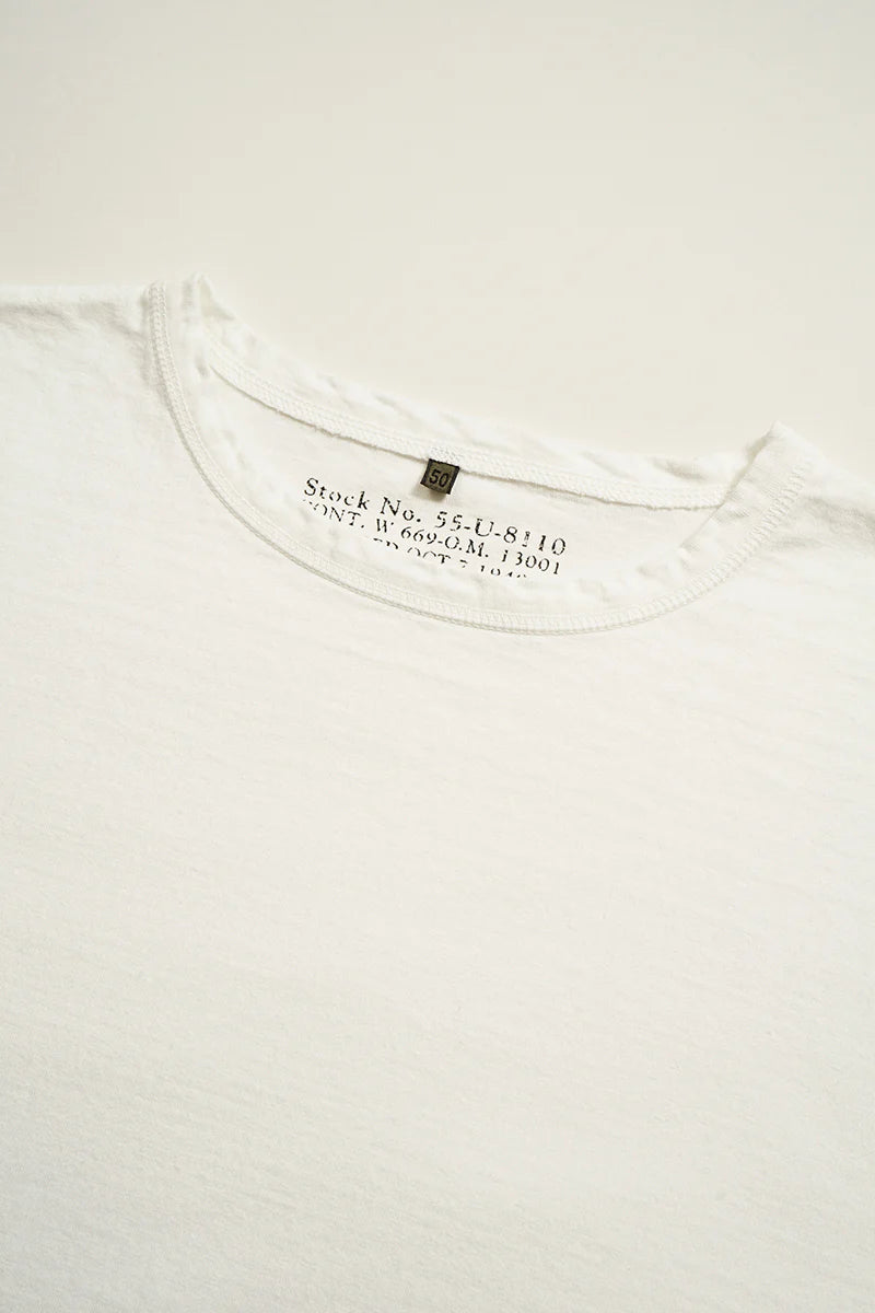 Nigel Cabourn - 7.8oz 40s USMC LONG SLEEVE - OFF WHITE