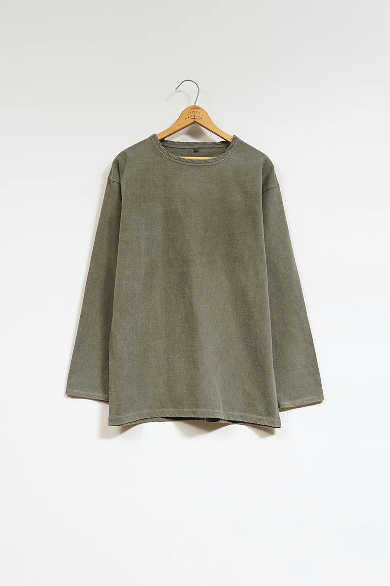 Nigel Cabourn - 7.8oz 40s USMC LONG SLEEVE - PIGMENT