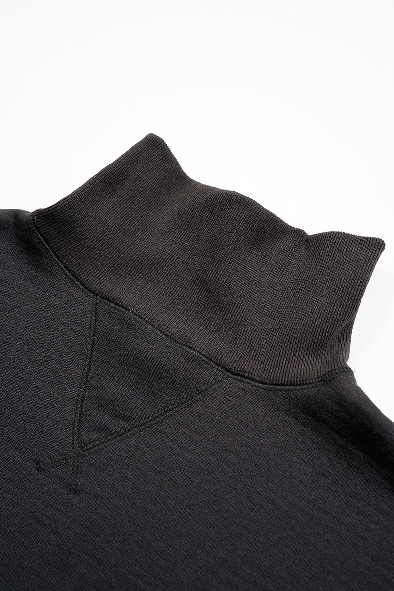Nigel Cabourn - HIGH NECK SWEAT SHIRT - BLACK