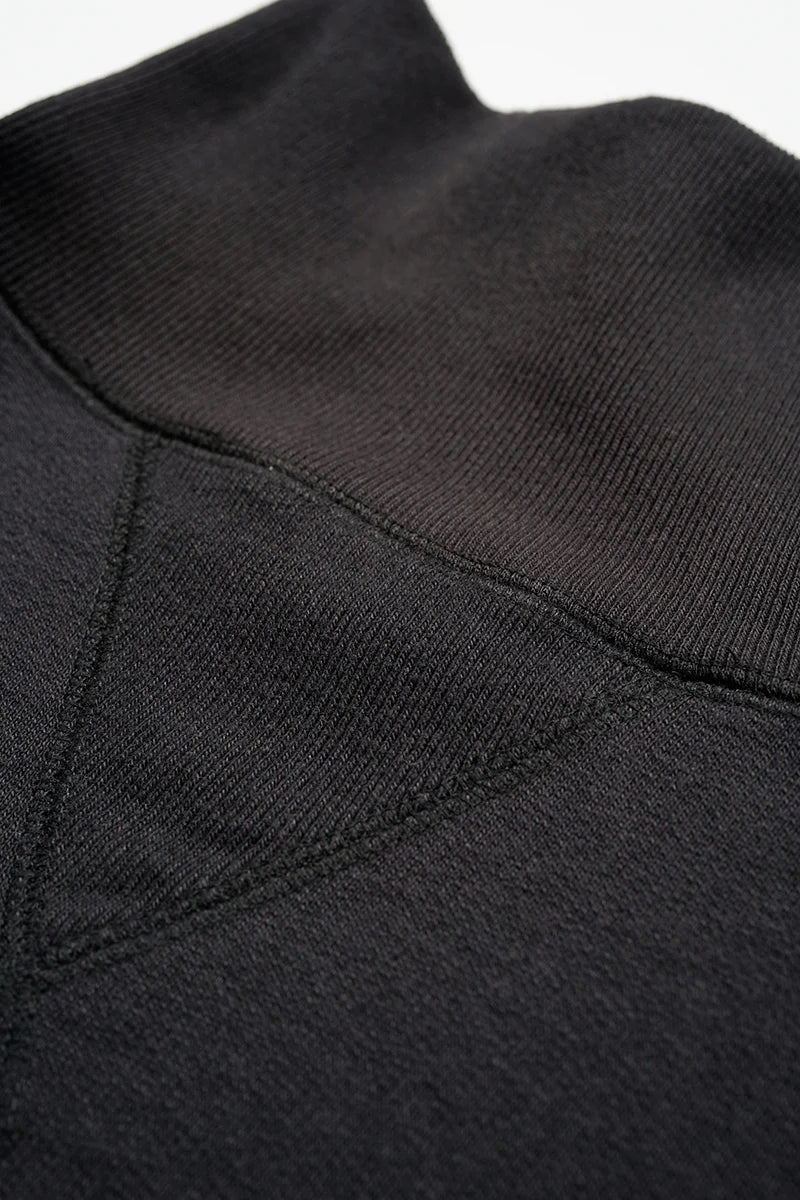Nigel Cabourn - HIGH NECK SWEAT SHIRT - BLACK