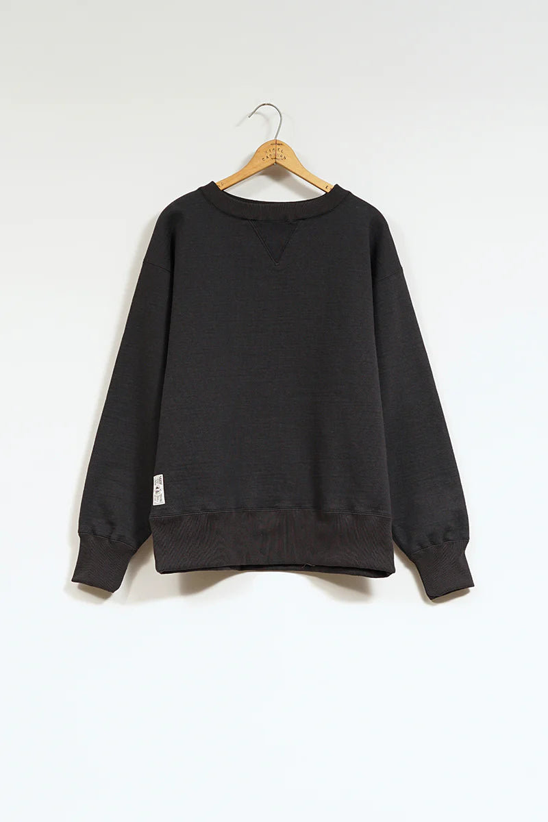 Nigel Cabourn - 50s CREW NECK - 20.5oz BLACK