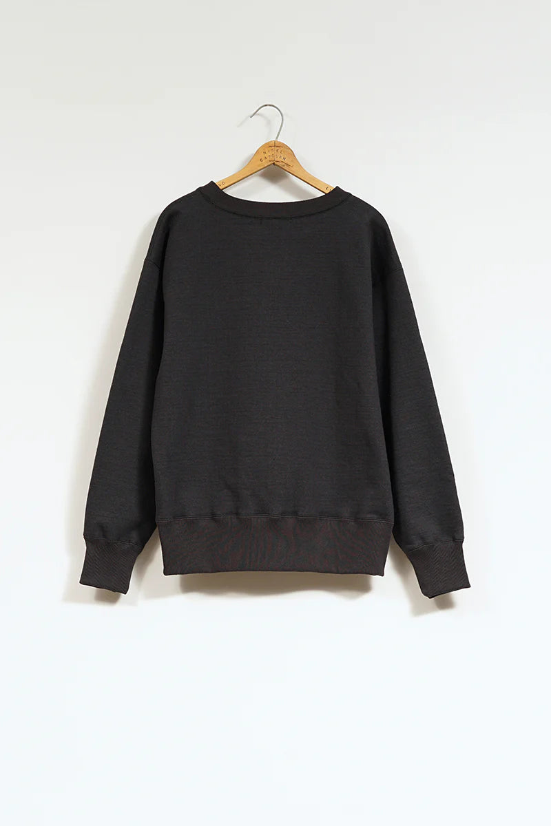 Nigel Cabourn - 50s CREW NECK - 20.5oz BLACK