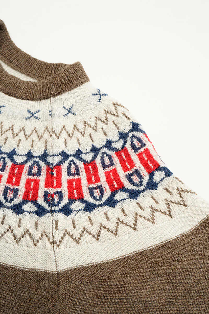 Nigel Cabourn - NORDIC SWEATER - SNOW PATTERN REVERSIBLE