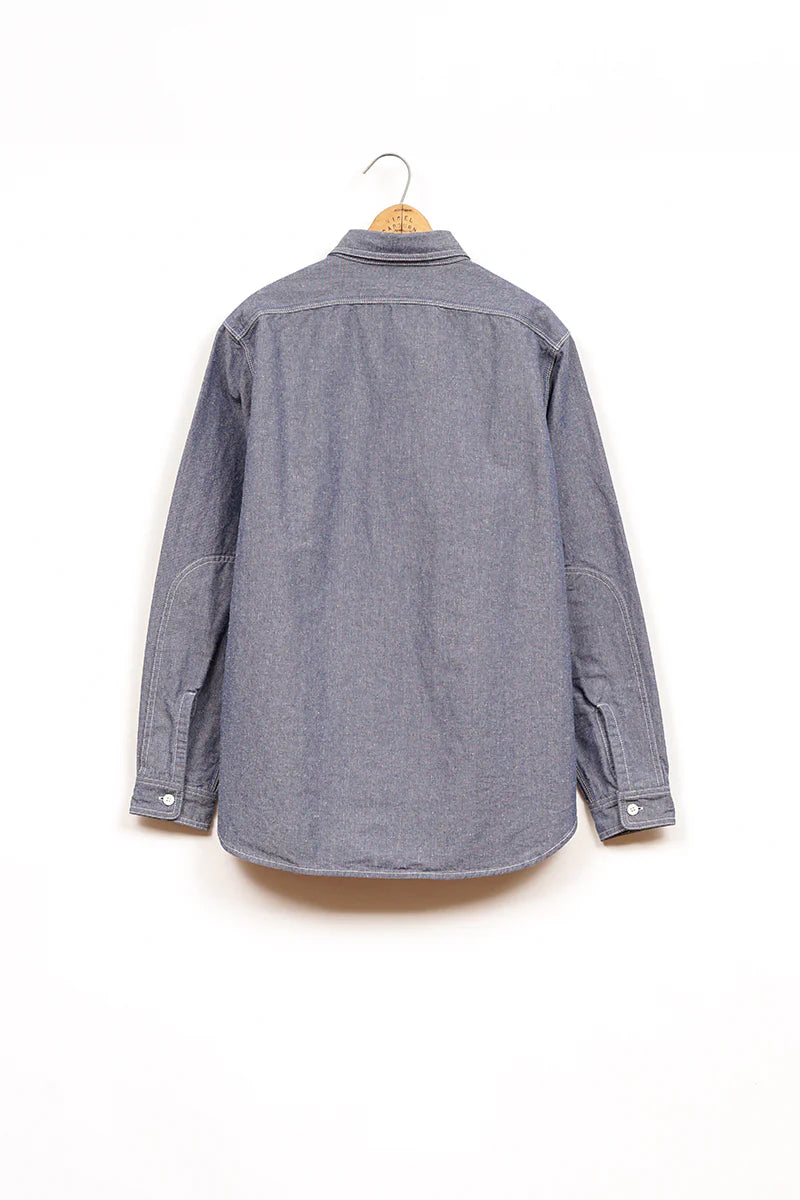 Nigel Cabourn LYBRO - SH01 CHAMBRAY SHIRT - INDIGO