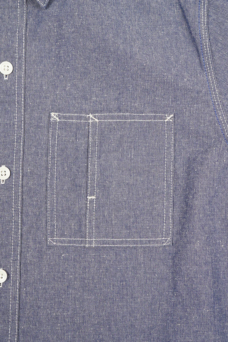 Nigel Cabourn LYBRO - SH01 CHAMBRAY SHIRT - INDIGO