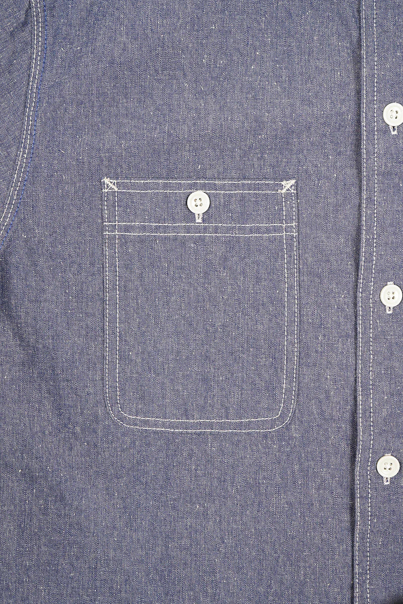 Nigel Cabourn LYBRO - SH01 CHAMBRAY SHIRT - INDIGO