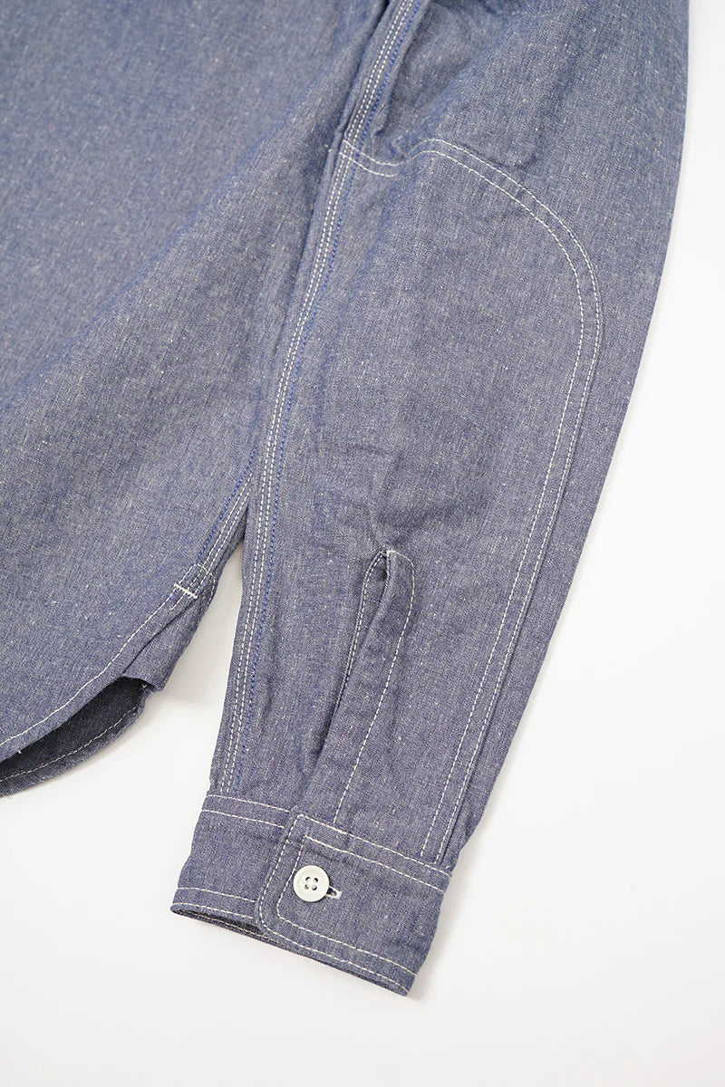 Nigel Cabourn LYBRO - SH01 CHAMBRAY SHIRT - INDIGO