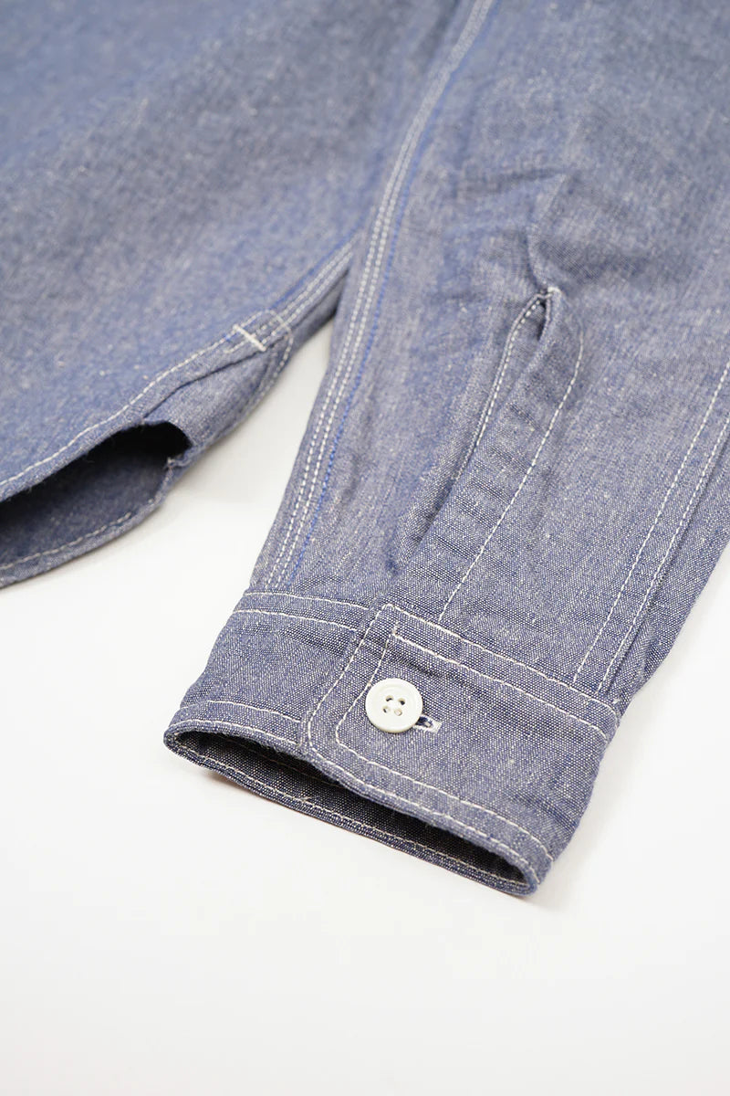 Nigel Cabourn LYBRO - SH01 CHAMBRAY SHIRT - INDIGO
