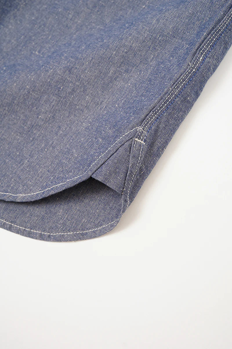 Nigel Cabourn LYBRO - SH01 CHAMBRAY SHIRT - INDIGO
