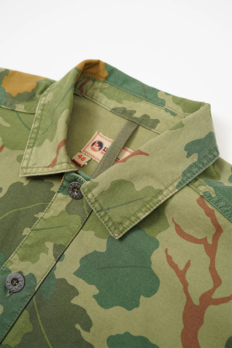 Nigel Cabourn LYBRO - JK02-3 UTILITY OVERSHIRT - GREEN