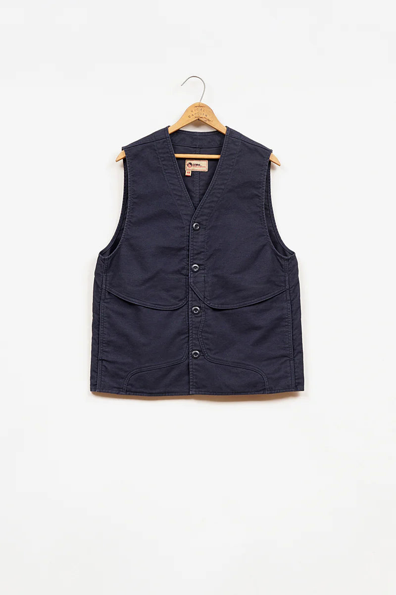 Nigel Cabourn LYBRO - V01-M WORK VEST - MOLESKIN