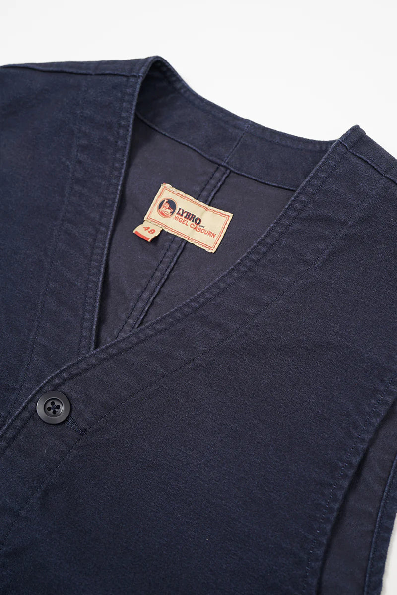 Nigel Cabourn LYBRO - V01-M WORK VEST - MOLESKIN
