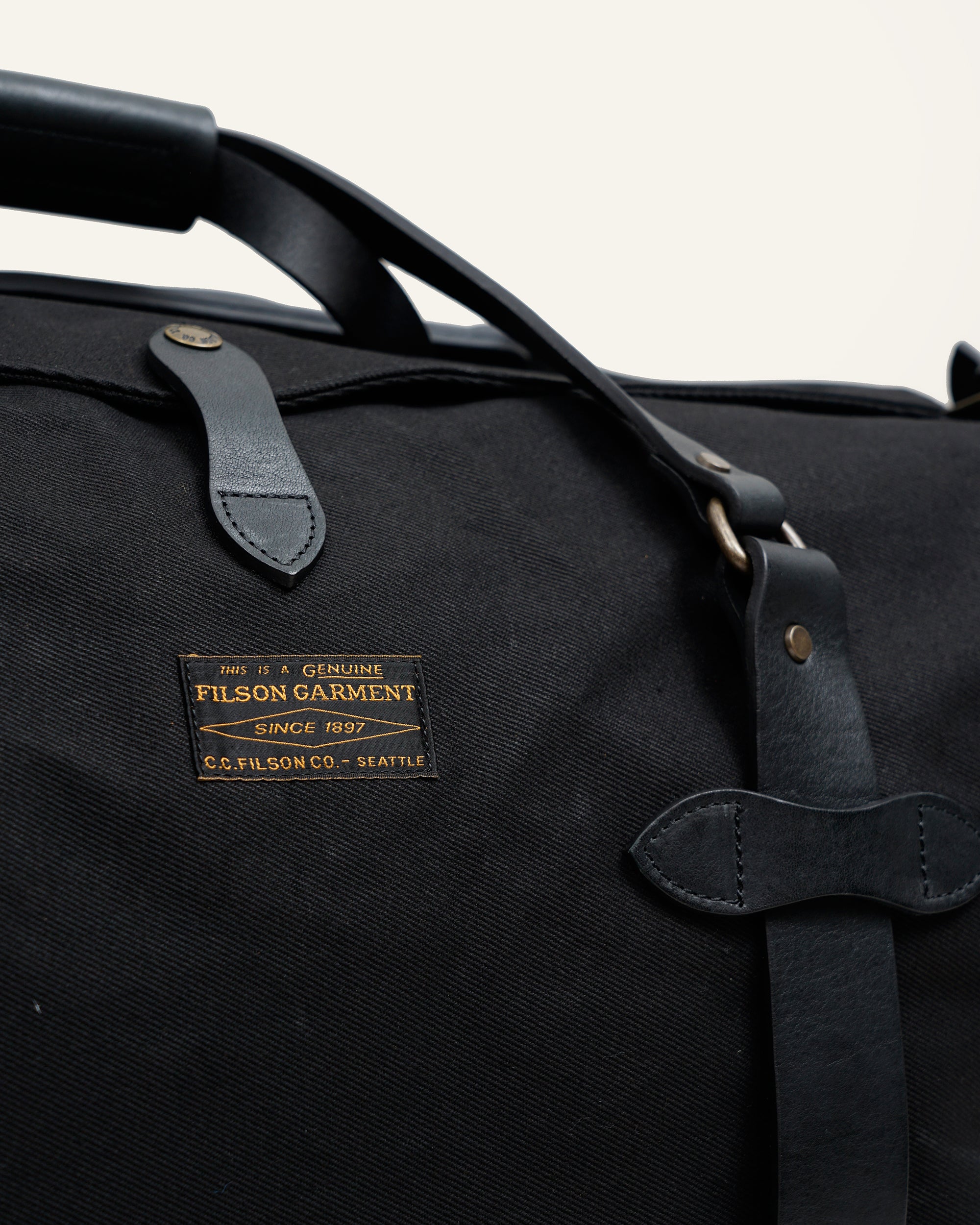 JUNYA WATANABE MAN × FILSON - WP K203 051 BLACK - MEDIUM DUFFLE BAG