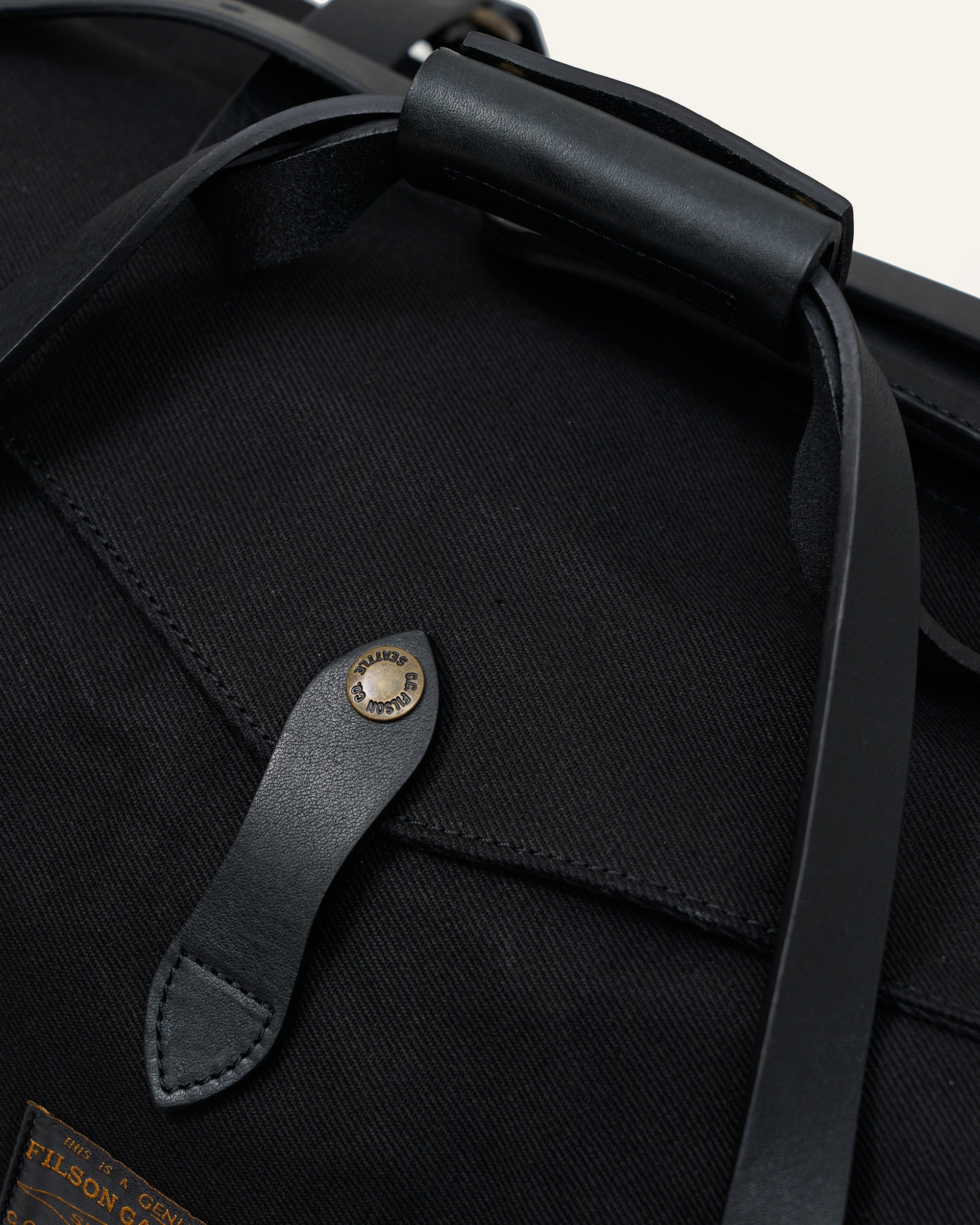 JUNYA WATANABE MAN × FILSON - WP K203 051 BLACK - MEDIUM DUFFLE BAG