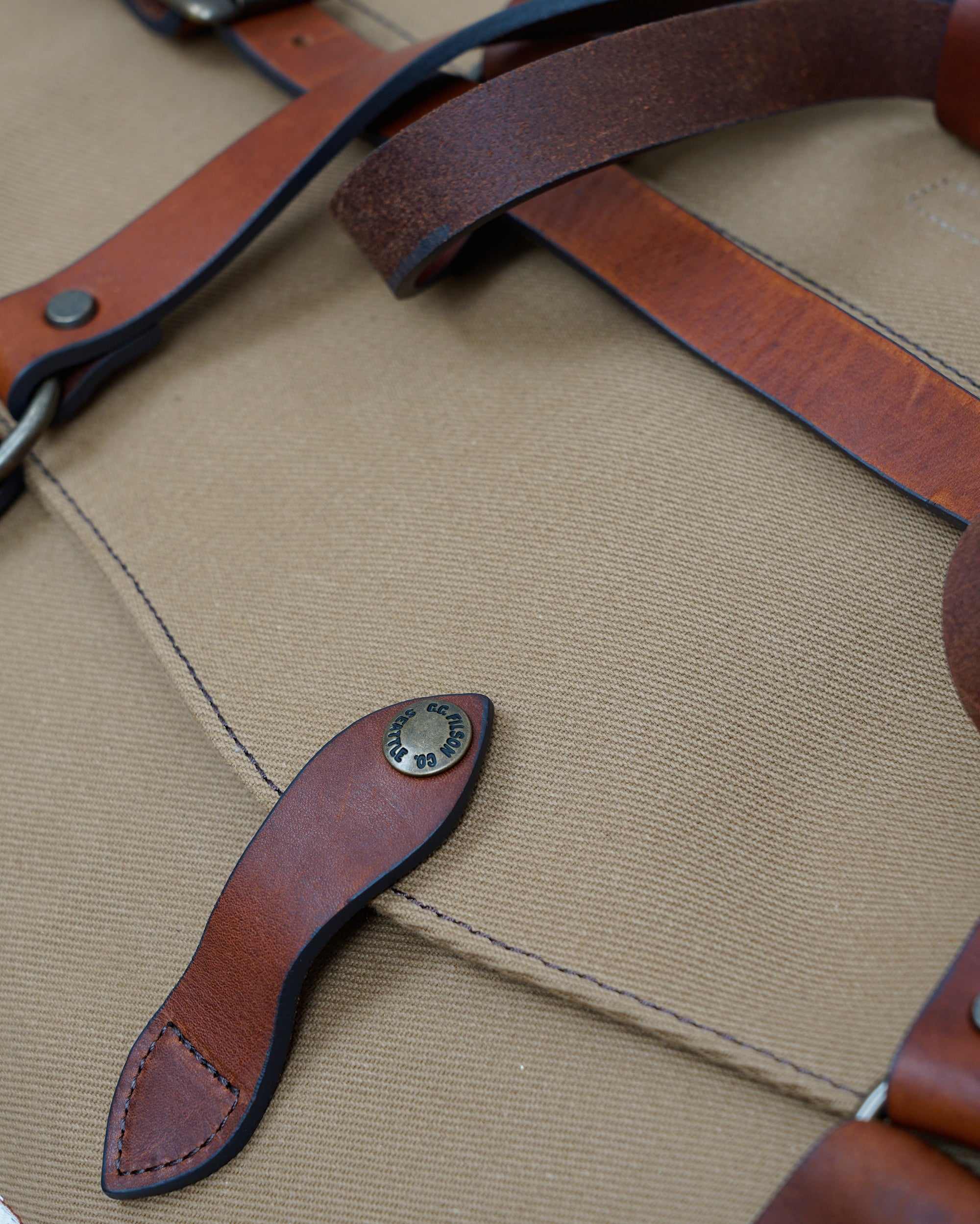 JUNYA WATANABE MAN × FILSON - WP K204 051 TAN/BROWN - LARGE DUFFLE BAG