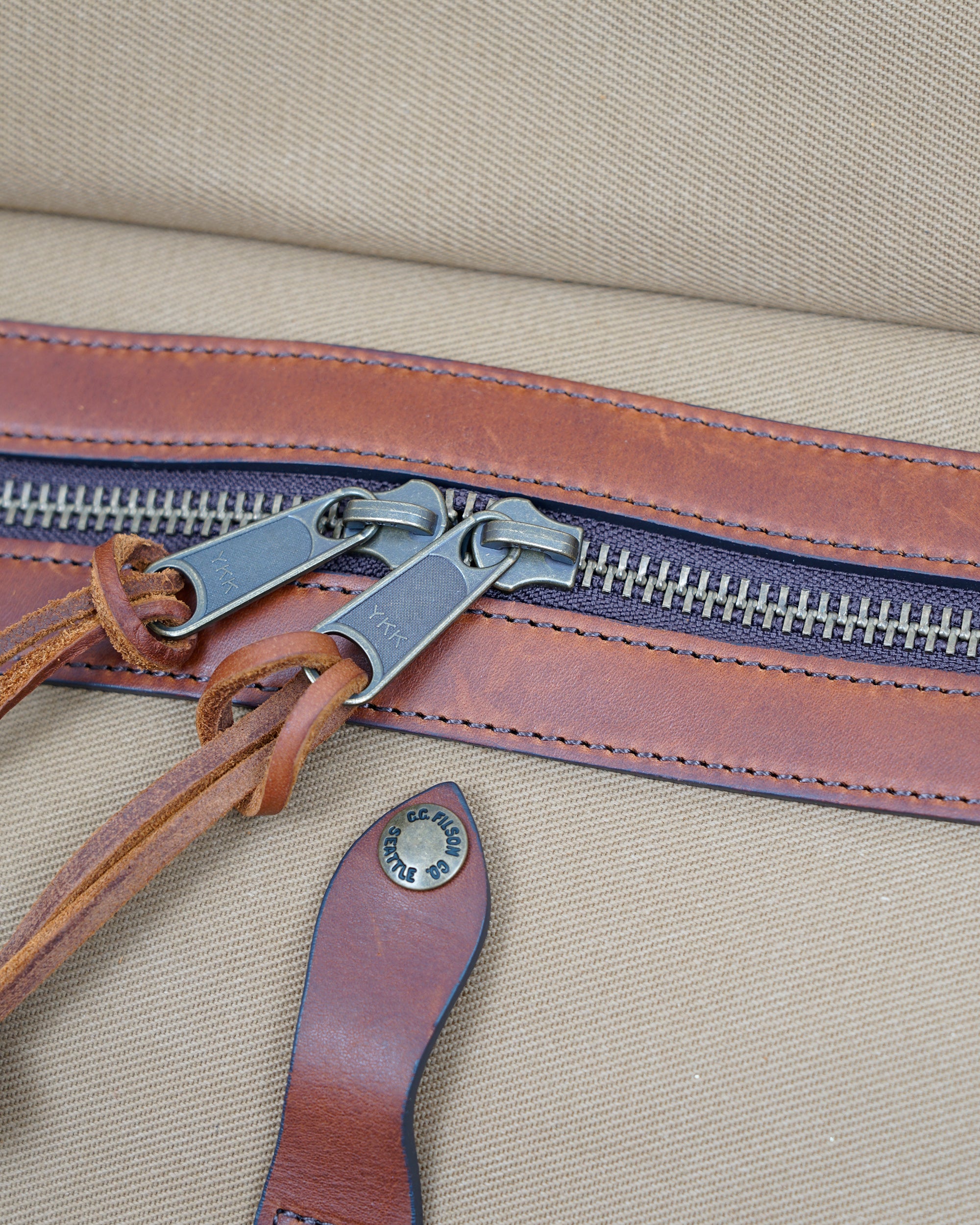 JUNYA WATANABE MAN × FILSON - WP K204 051 TAN/BROWN - LARGE DUFFLE BAG