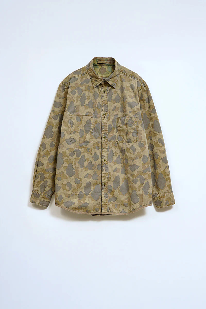 Nigel Cabourn - DECK SHIRT - DUCK HUNTER CAMO REVERSIBLE