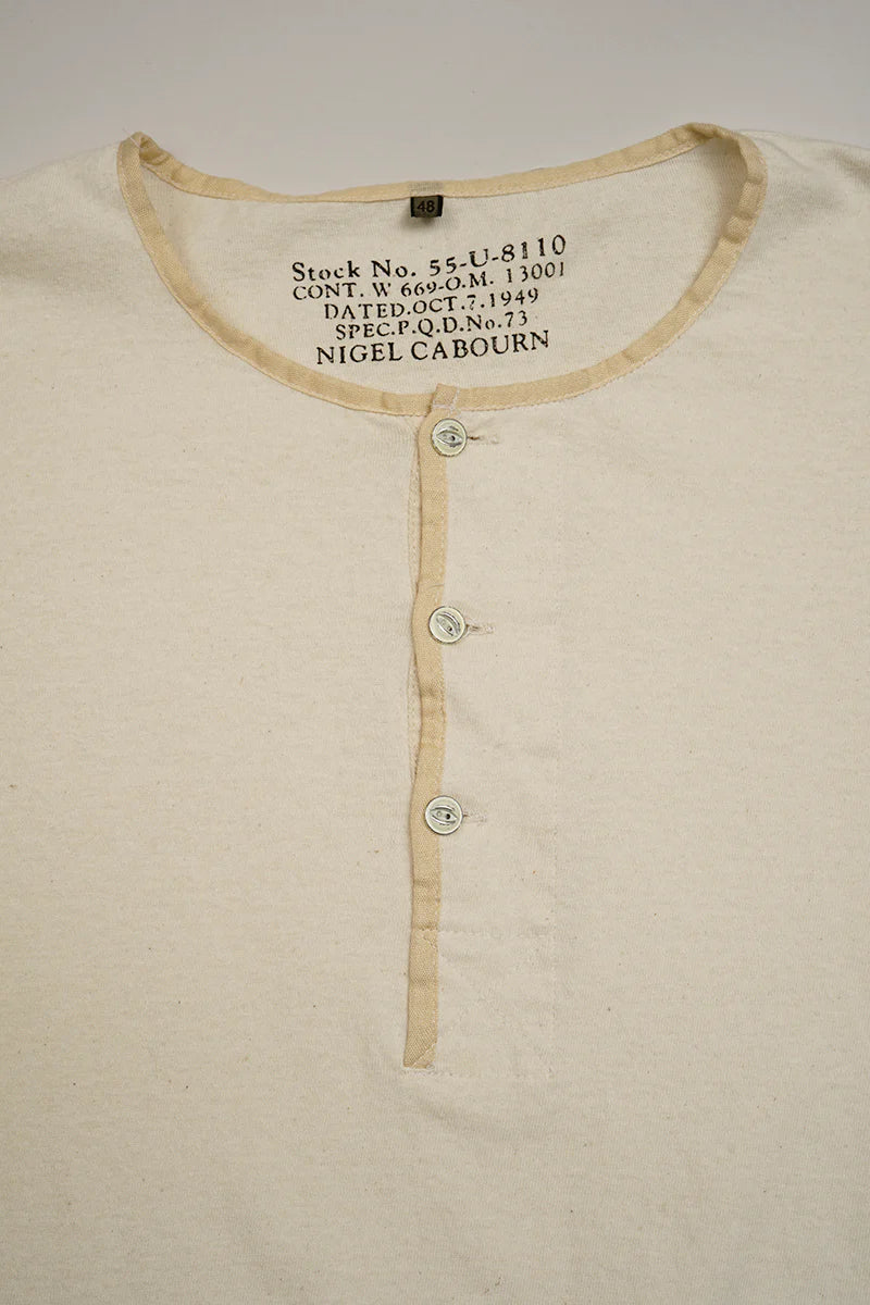 Nigel Cabourn - 50s HENLEY NECK SHIRT
