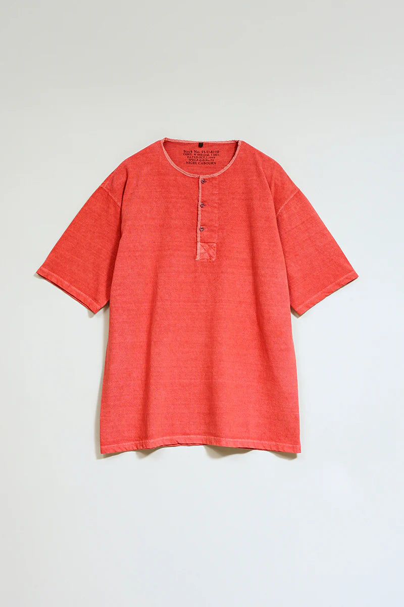 Nigel Cabourn - 50s HENLEY NECK SHIRT - PIGMENT