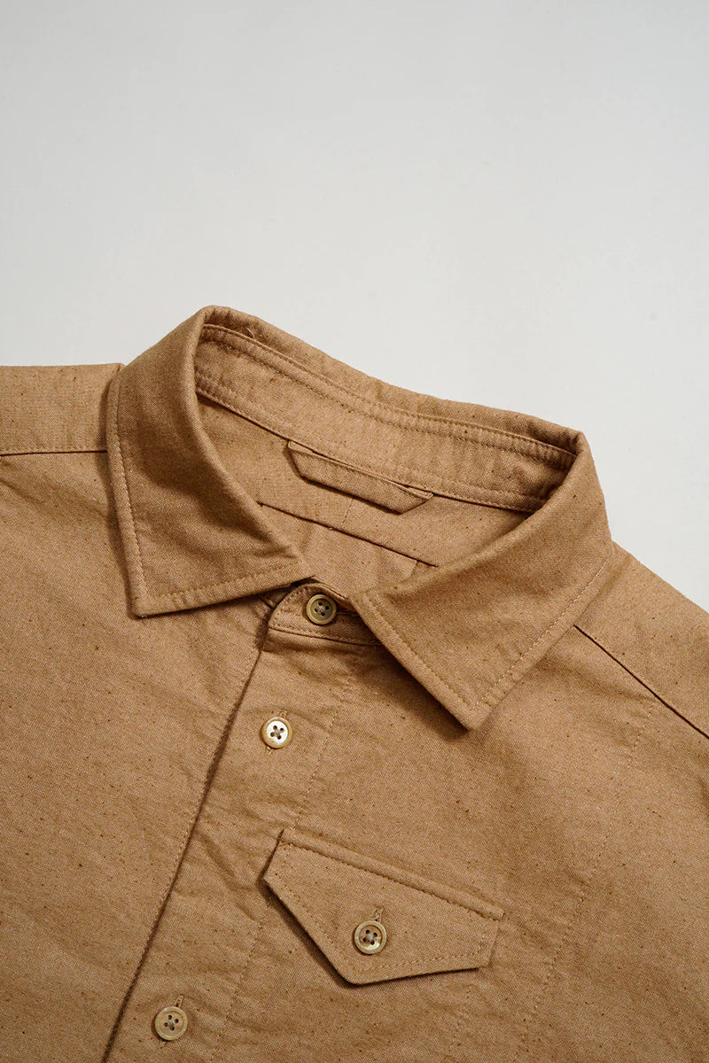 Nigel cabourn - RANCH WORKER SHIRT - BROWN COTTON