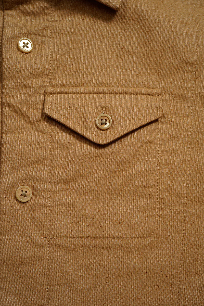 Nigel cabourn - RANCH WORKER SHIRT - BROWN COTTON