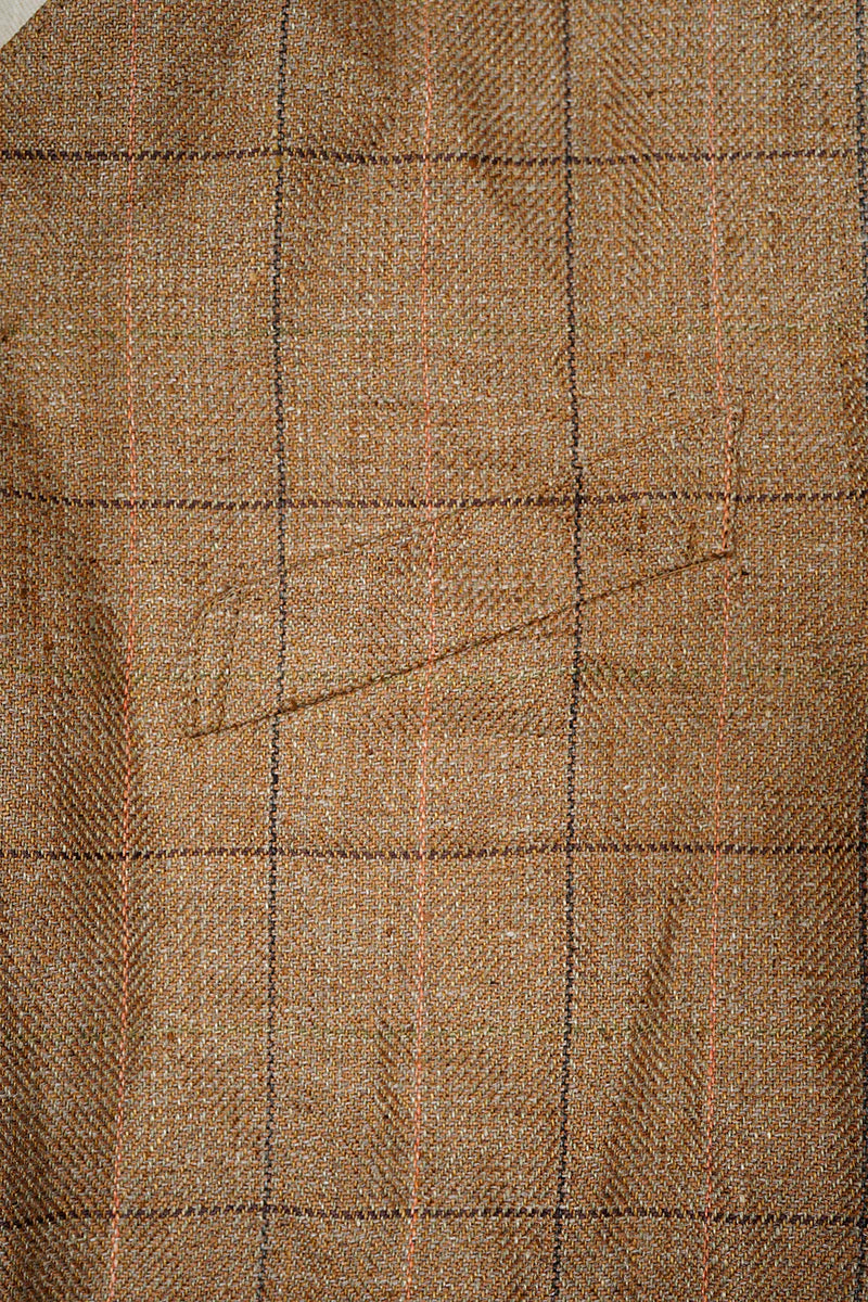 Nigel Cabourn - RANCH WORKER VEST - HEMP LINEN CHECK