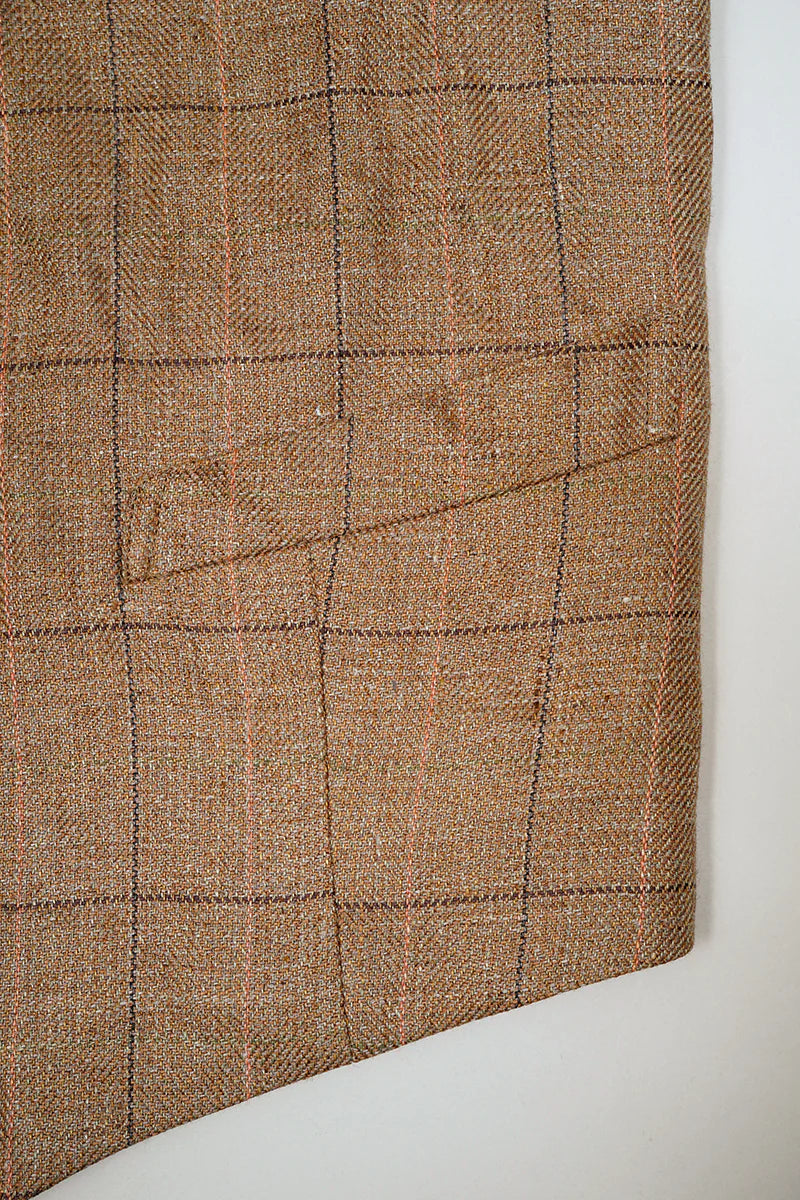 Nigel Cabourn - RANCH WORKER VEST - HEMP LINEN CHECK