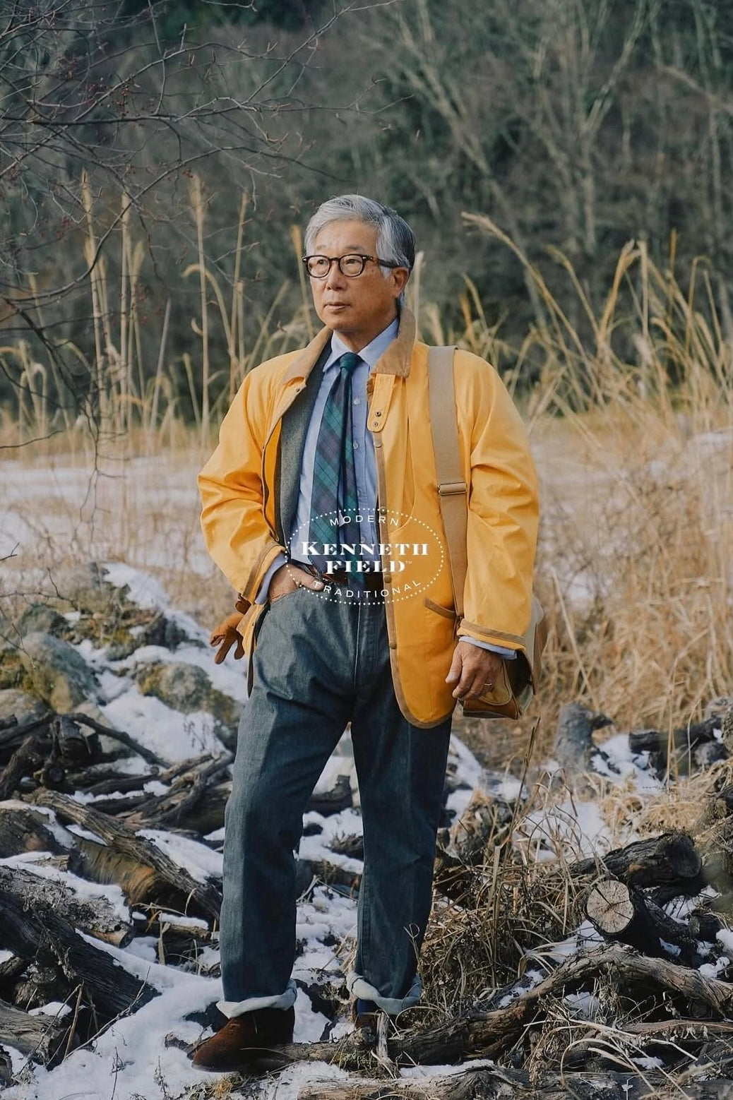 KENNETH FIELD - JUDAH COAT T/C - YELLOW