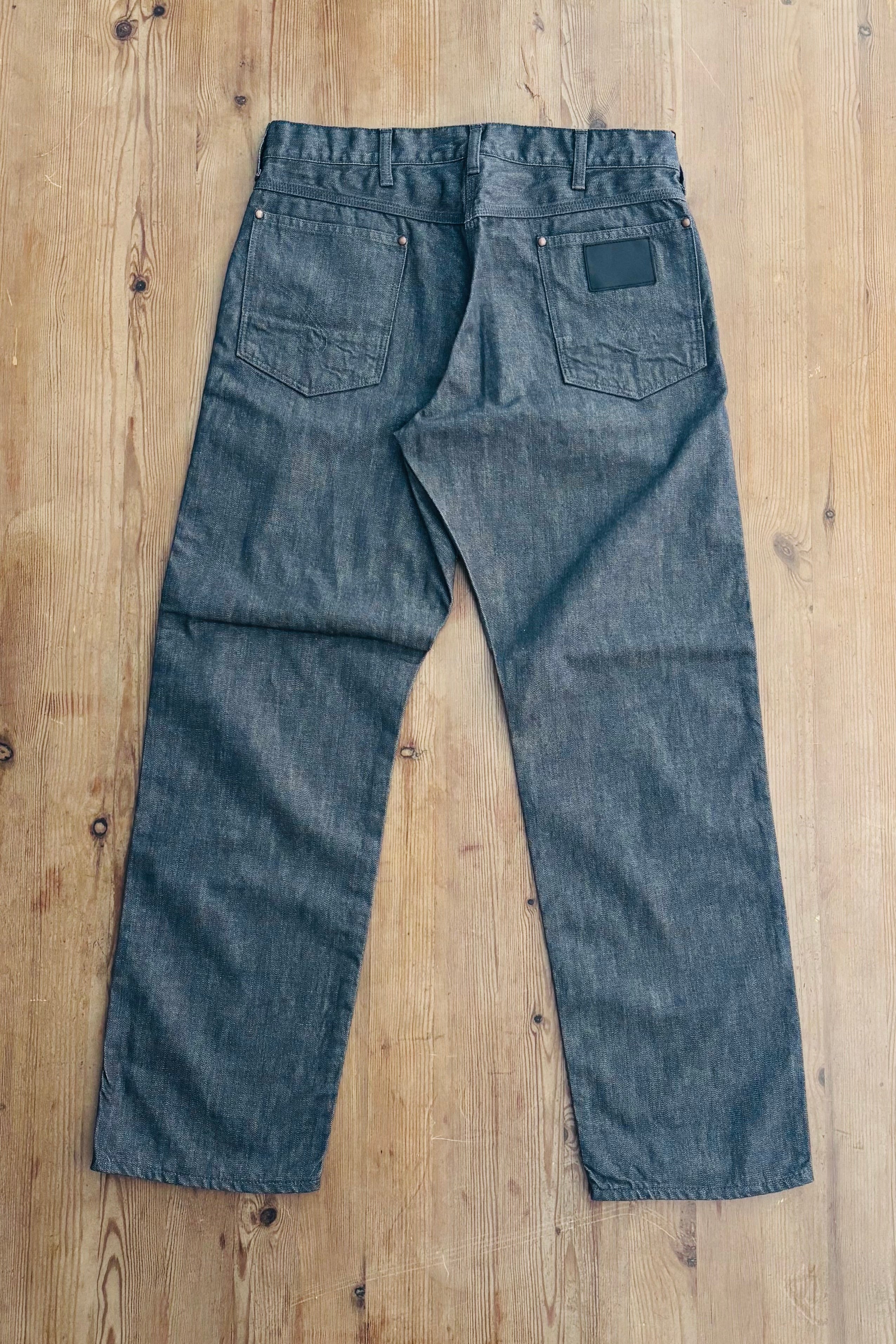 KENNETH FIELD - WESTERN 5P BROKEN TWILL - CHARCOAL