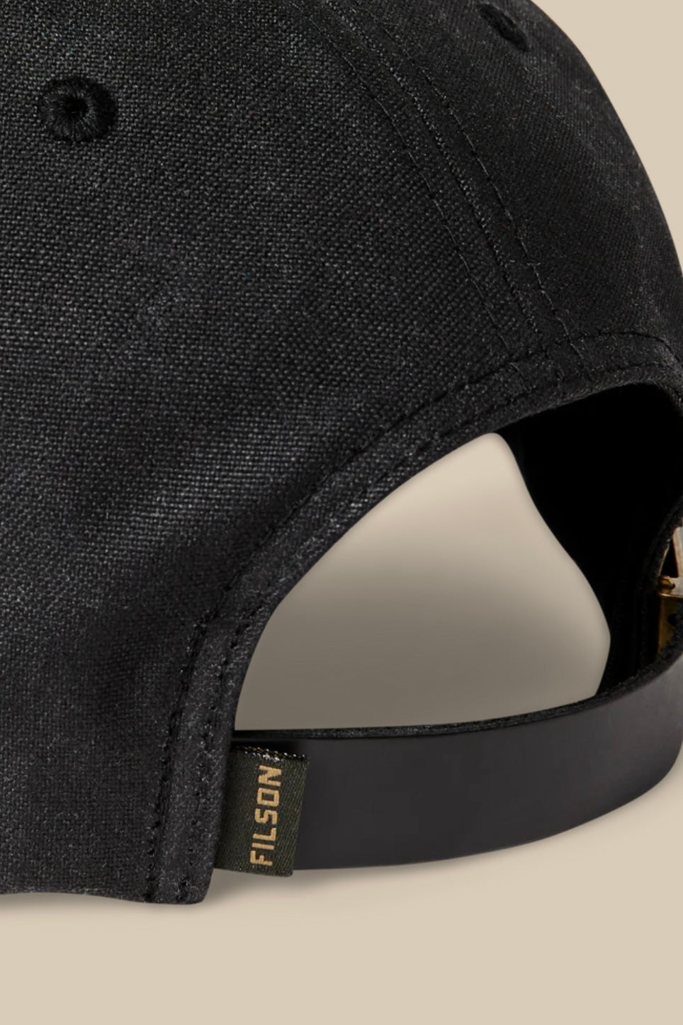FILSON - OIL TIN LOW PROFILE LOGGER CAP - BLACK