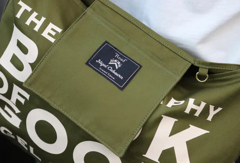 Nigel Cabourn - BIOGRAPHY BOOK BAG - NAVY / GREEN