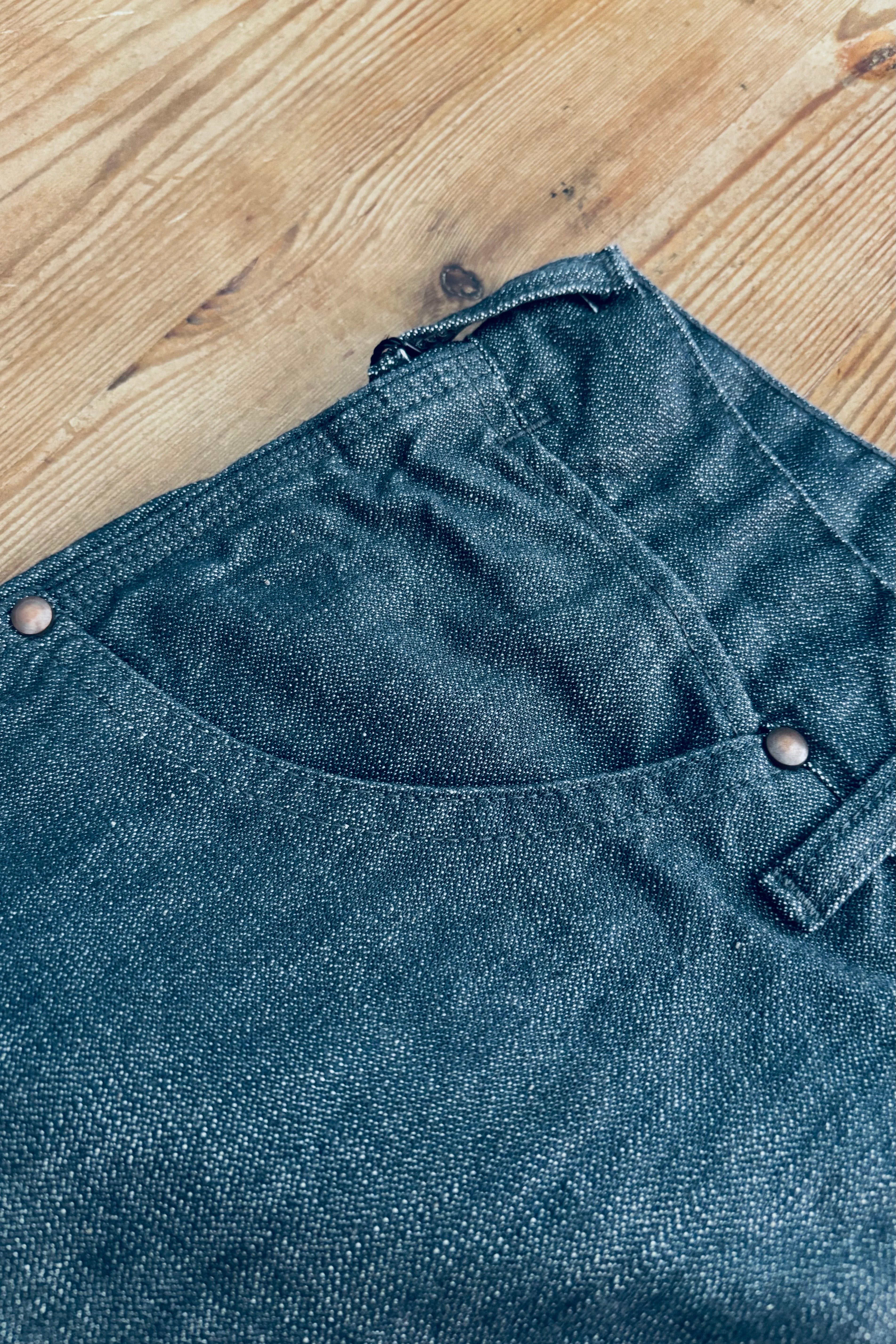 KENNETH FIELD - WESTERN 5P BROKEN TWILL - CHARCOAL