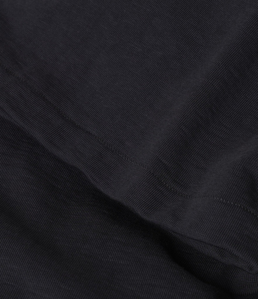 Merz b.Schwanen - 2S04 LOOPWHEELED HENLEY HEAVY - CHARCOAL