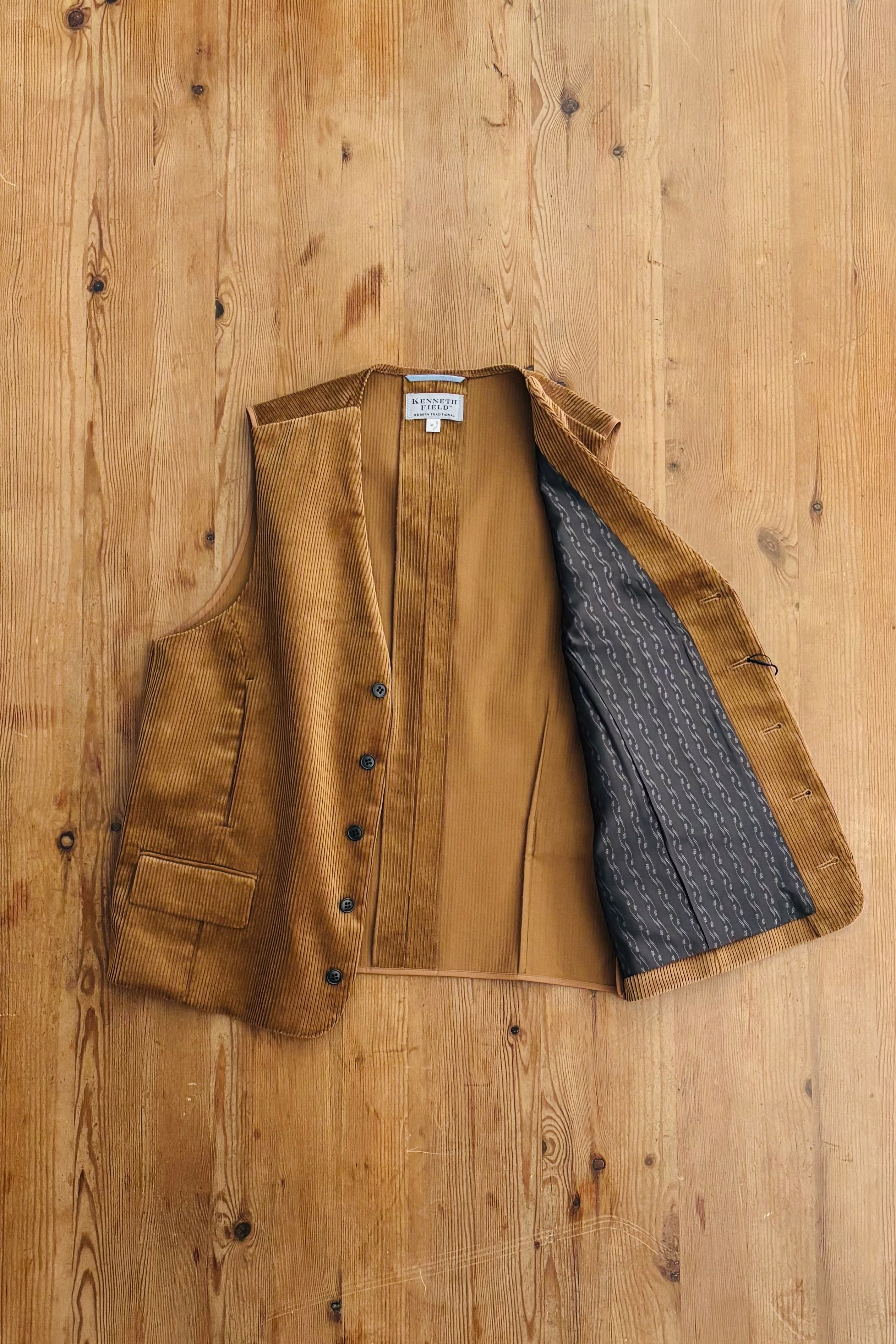 KENNETH FIELD - IRON VEST Ⅱ - 8W CORDUROY