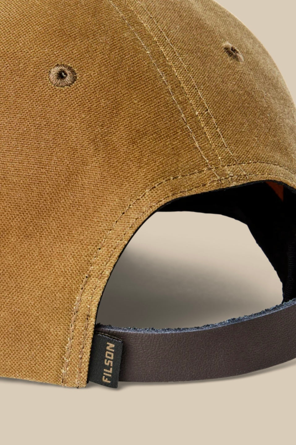 FILSON - OIL TIN LOGGER CAP - DARK TAN