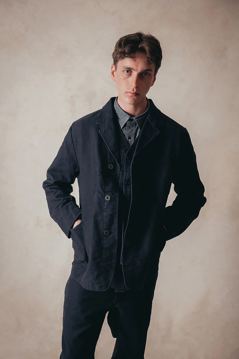 Nigel Cabourn LYBRO - JK03-M WORK SUIT JACKET - MOLESKIN