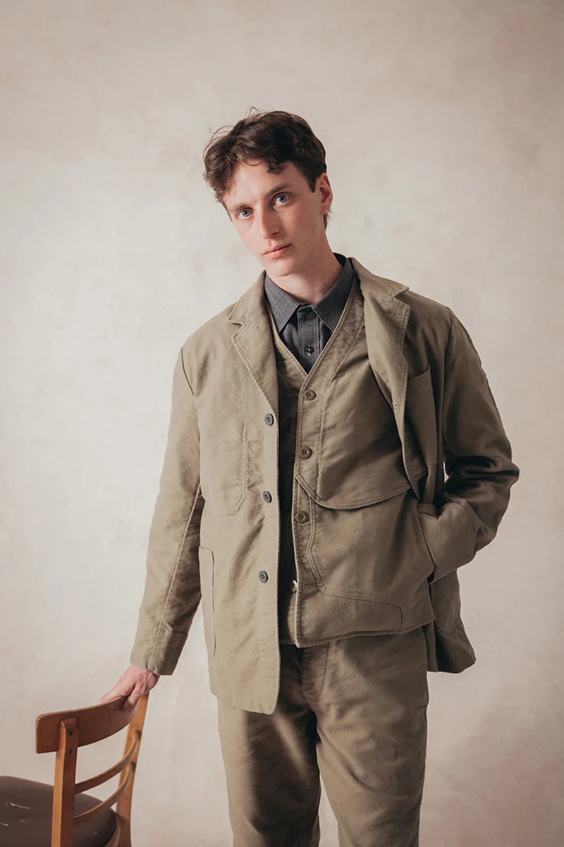 Nigel Cabourn LYBRO - V01-M WORK VEST - MOLESKIN