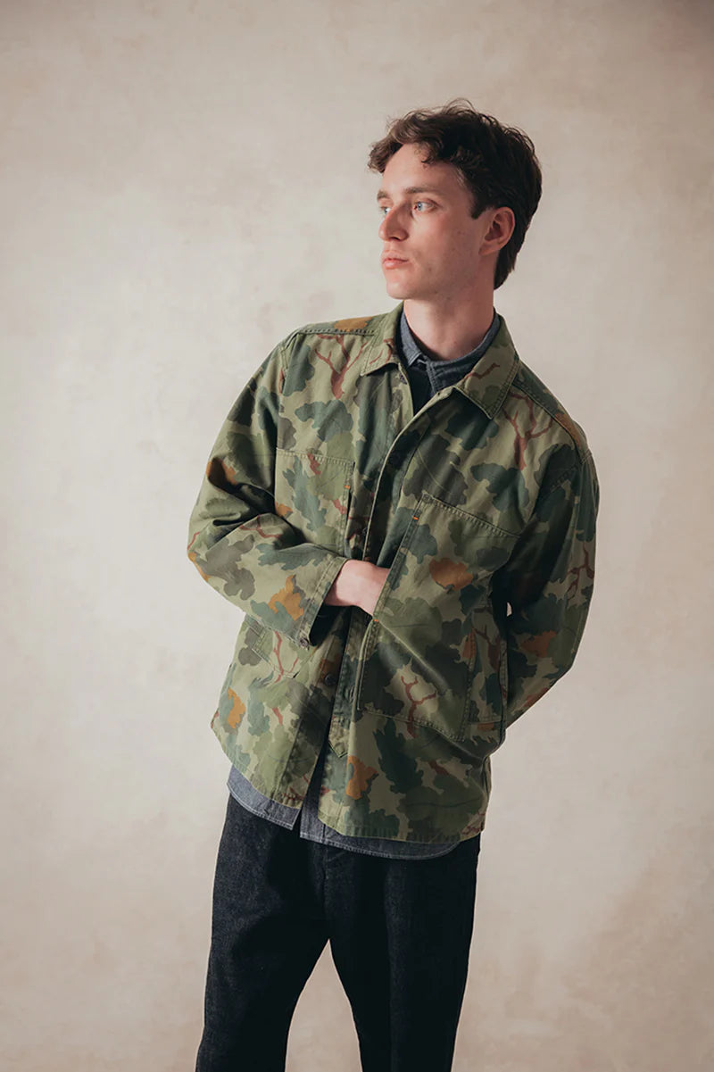 Nigel Cabourn LYBRO - JK02-3 UTILITY OVERSHIRT - GREEN