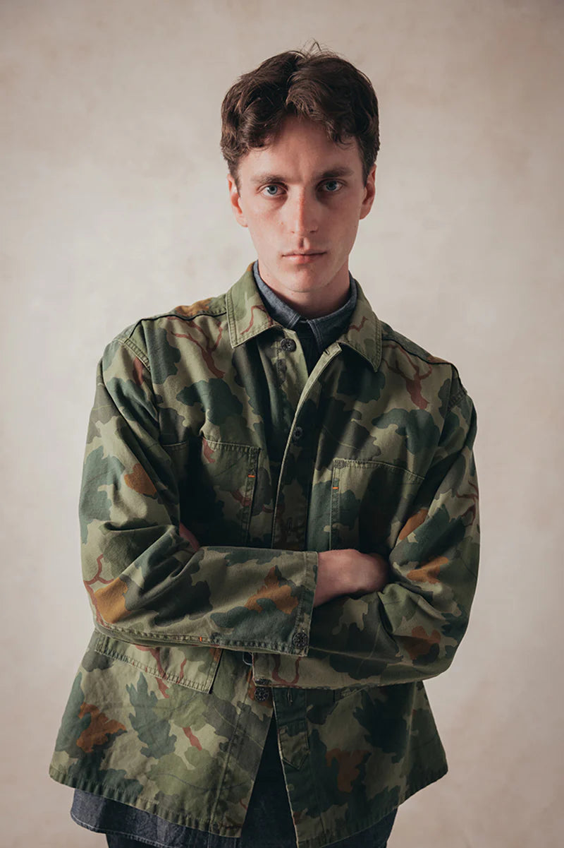 Nigel Cabourn LYBRO - JK02-3 UTILITY OVERSHIRT - GREEN