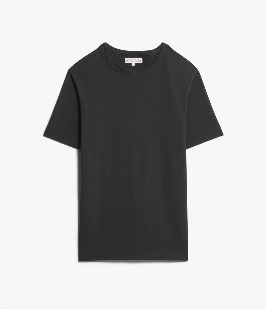Merz b.Schwanen - 214 LOOPWHEELED TEE RELAXED FIT - CHARCOAL