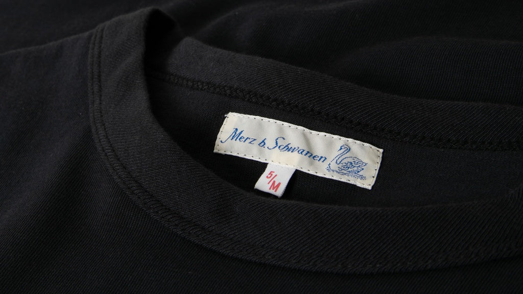 Merz b.Schwanen - 214 LOOPWHEELED TEE RELAXED FIT - CHARCOAL