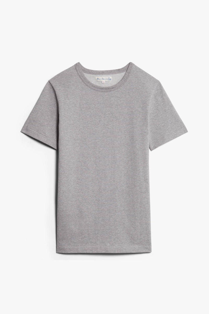 Merz b.Schwanen - 215 LOOPWHEELED TEE - GREY MEL