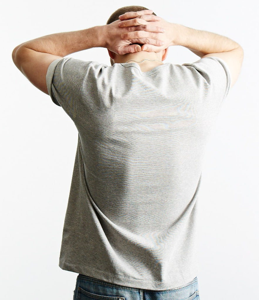 Merz b.Schwanen - 215 LOOPWHEELED TEE - GREY MEL