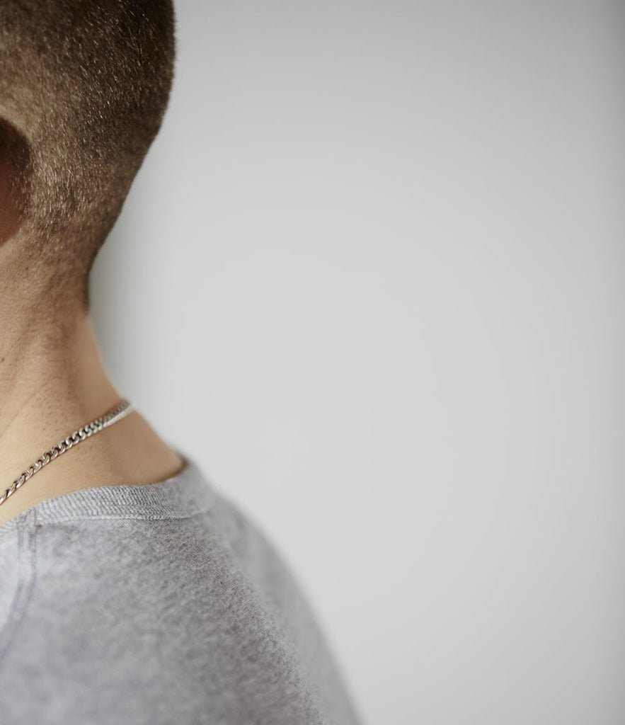 Merz b.Schwanen - 215 LOOPWHEELED TEE - GREY MEL