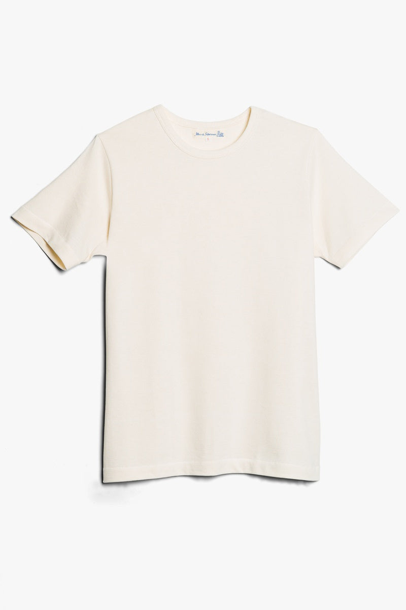 Merz b.Schwanen - 215 LOOPWHEELED TEE - NATURE