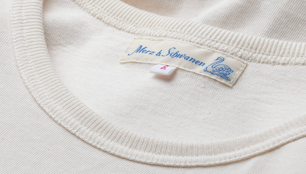 Merz b.Schwanen - 215 LOOPWHEELED TEE - NATURE