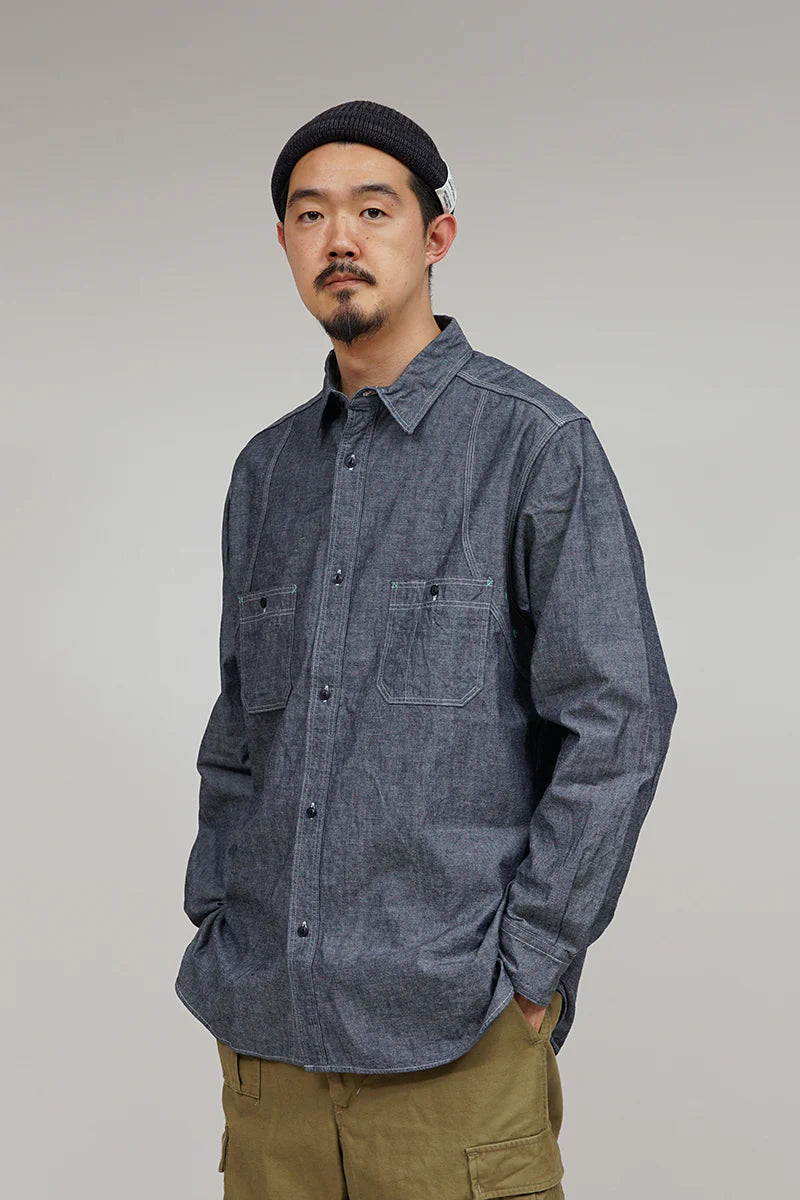 Nigel Cabourn - NEW MEDICAL SHIRT - INDIGO