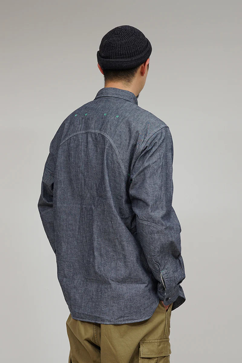 Nigel Cabourn - NEW MEDICAL SHIRT - INDIGO